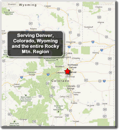 Cadet Steel Denver Colorado, Service Area Map